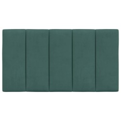 Coussin de tête de lit vert foncé 90 cm velours 