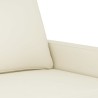Canapé à 3 places Crème 180 cm Velours 