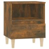 Table de chevet Chêne fumé 40x35x50 cm 