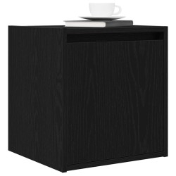Table de chevet murale noir 38x34x40 cm 