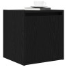 Table de chevet murale noir 38x34x40 cm 