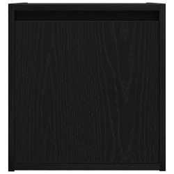 Table de chevet murale noir 38x34x40 cm 