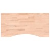 Dessus de bureau 80x(36-40)x4 cm bois massif de hêtre 