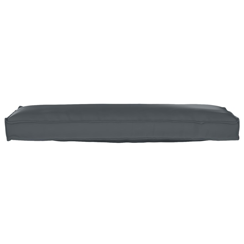 Coussin de palette pour banc anthracite 120x40x8 cm en tissu Oxford 