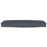 Coussin de palette pour banc anthracite 120x40x8 cm en tissu Oxford 