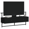Meuble TV mural noir 100,5x30x51 cm bois d'ingénierie 