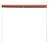 Auvent rétractable 100x150 cm Orange et marron 