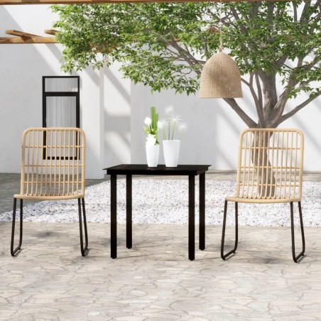 Ensemble à manger de jardin 3 pcs Chêne 