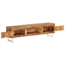 Meuble TV Bois de récupération massif 140x30x40 cm 