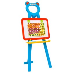 Chevalet 2 en 1 pour enfants avec tableau noir et tableau blanc 