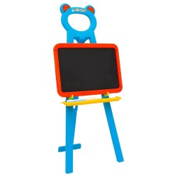 Chevalet 2 en 1 pour enfants avec tableau noir et tableau blanc 