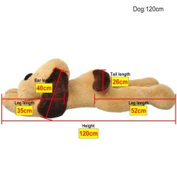 Chien en peluche 120 cm Marron 