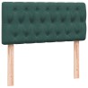 Sommier à lattes de lit et matelas vert foncé 90x210 cm velours 