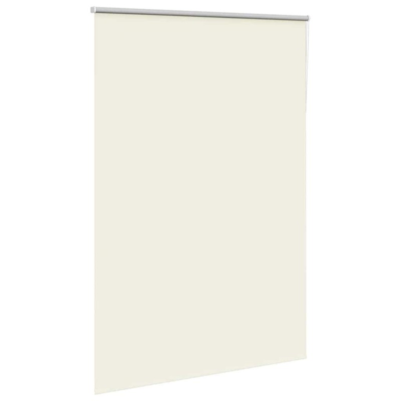 Store enrouleur occultant blanc cassé 150x210 cm largeur tissu 