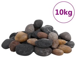 Galets polis 10 kg multicolores 5-8 cm 