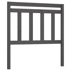 Tête de lit Gris 106x4x100 cm Bois massif de pin 