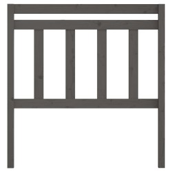 Tête de lit Gris 106x4x100 cm Bois massif de pin 