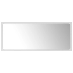Miroir de salle de bain Blanc 90x1,5x37 cm Aggloméré 