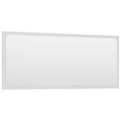 Miroir de salle de bain Blanc 90x1,5x37 cm Aggloméré 