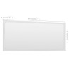 Miroir de salle de bain Blanc 90x1,5x37 cm Aggloméré 