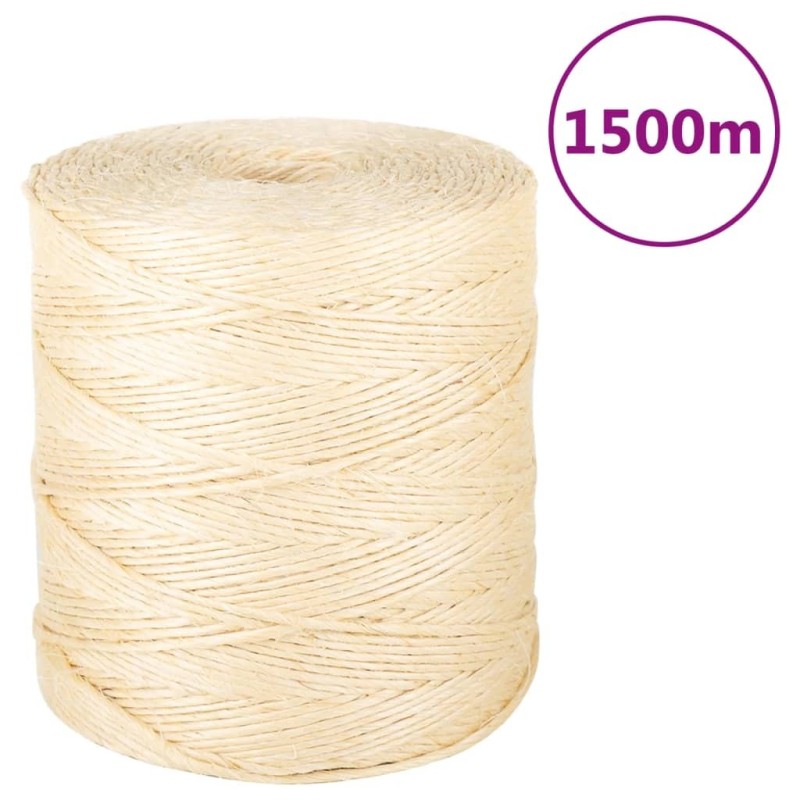 Corde 100 % sisal 2 mm 1500 m 