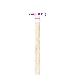 Corde 100 % sisal 2 mm 1500 m 
