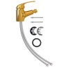 Mitigeur de bidet de salle de bain Doré 13x12 cm 