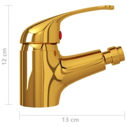 Mitigeur de bidet de salle de bain Doré 13x12 cm 