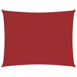 Voile de parasol tissu oxford rectangulaire 3x4 m rouge 
