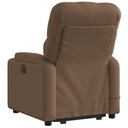 Fauteuil de massage inclinable Marron Tissu 