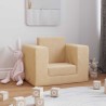 Canapé-lit pour enfants Crème Peluche douce 
