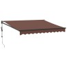 Auvent rétractable automatique marron 300x250 cm 