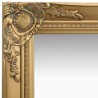 Miroir mural style baroque 40x40 cm Doré 