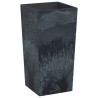 Jardinière et intérieur amovible anthracite PP aspect béton 