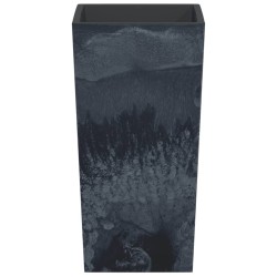 Jardinière et intérieur amovible anthracite PP aspect béton 