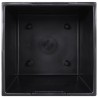 Jardinière et intérieur amovible anthracite PP aspect béton 
