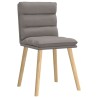Chaises à manger lot de 6 taupe tissu 