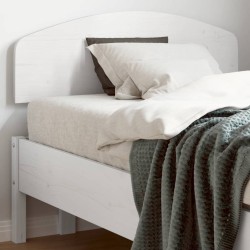 Tête de lit blanc 75 cm bois massif de pin 