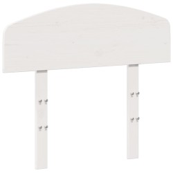 Tête de lit blanc 75 cm bois massif de pin 