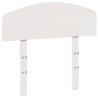 Tête de lit blanc 75 cm bois massif de pin 