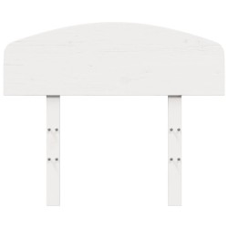 Tête de lit blanc 75 cm bois massif de pin 