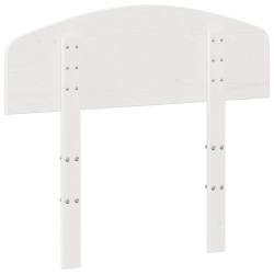 Tête de lit blanc 75 cm bois massif de pin 