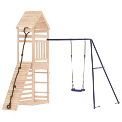 Aire de jeux d'extérieur bois de pin massif 
