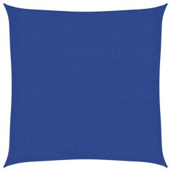 Voile d'ombrage 160 g/m² carré bleu 3,6x3,6 m PEHD 