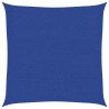Voile d'ombrage 160 g/m² carré bleu 3,6x3,6 m PEHD 