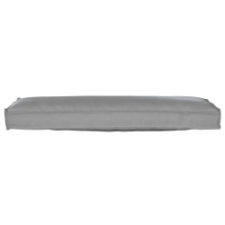 Coussin de palette pour banc Gris 120x40x8 cm Tissu Oxford 