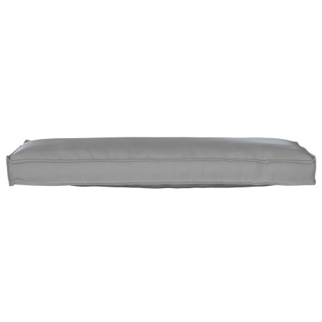 Coussin de palette pour banc Gris 120x40x8 cm Tissu Oxford 