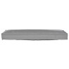 Coussin de palette pour banc Gris 120x40x8 cm Tissu Oxford 