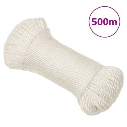 Corde de travail Blanc 3 mm 500 m polypropylène 