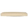Coussin Pallet pour banc Beige 120x40x8 cm Tissu Oxford 